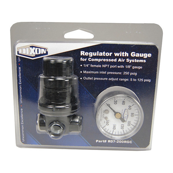 Dixon Series 1-Carded Miniature Regulator, 1/4" R07-200RGC