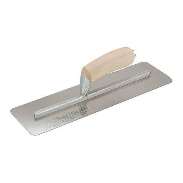 Kraft Tool Silo Trowel, Carbon Steel, Wood Hndl, 14x4" CF332