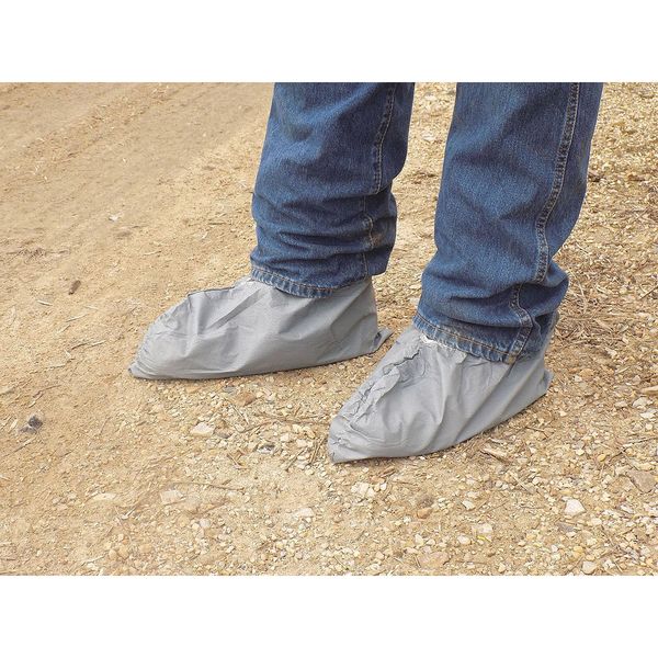 Agri Pro Enterprises Gray Shoe Covers, Non-Skid, L, PK20 358110