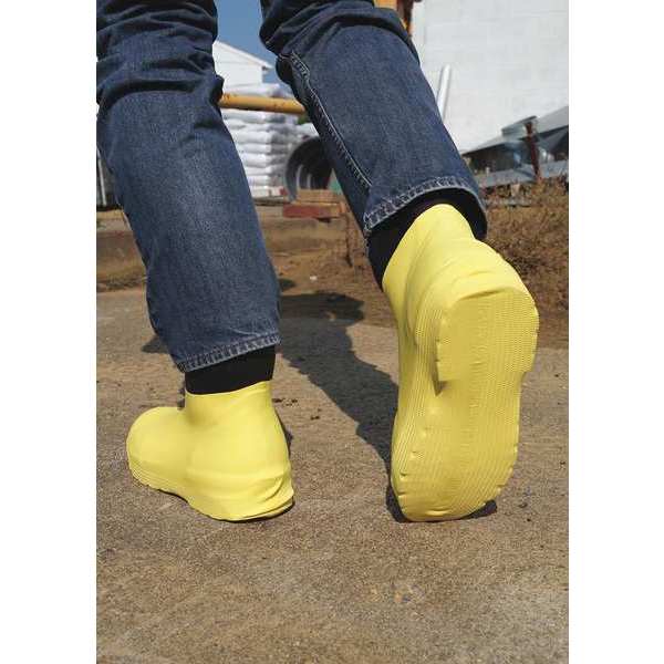 Ape Yellow Rubber Boots, L, PK10 , Yellow , Latex Rubber ,  419503