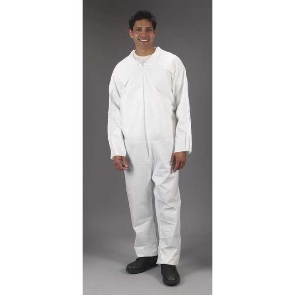 Micromax Coveralls, Open Wrist and Ankles, M, PK25, M, 25 PK, White, Microporous 364152