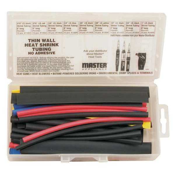 Master Appliance Shrink Tubing, Thin Wall, Mini-Pak 10061