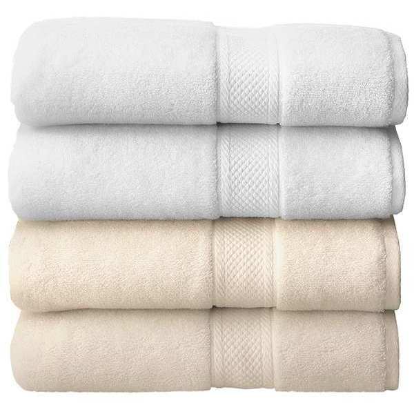 Grand Patrician White Bath Towel, 30x56", PK12 7133555