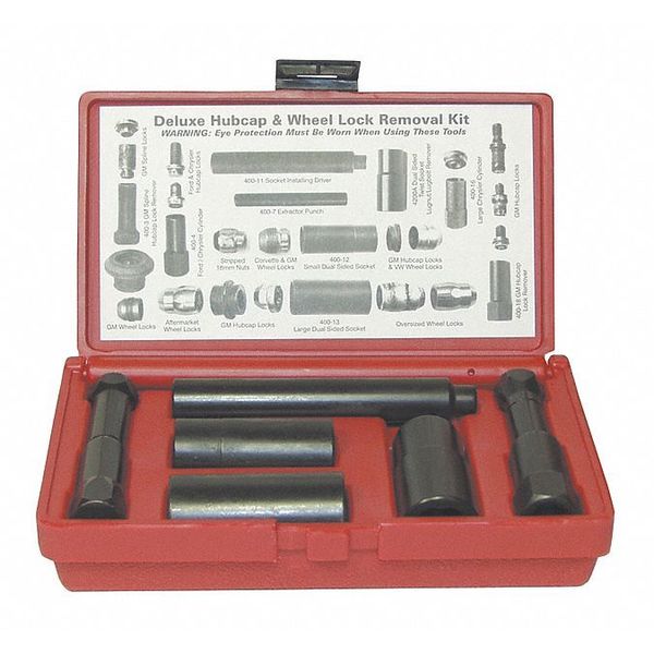 Lock Technology Lock Kit, Hubcap/Wheel 4000