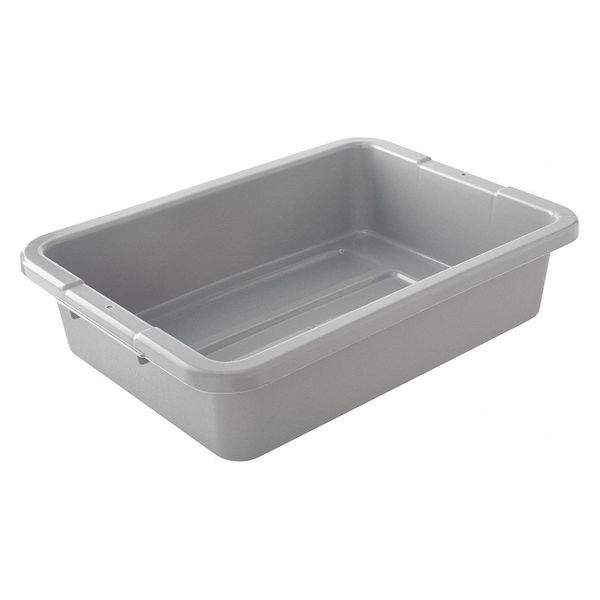 Rubbermaid Commercial Bulk Bus Box, 20"x15x5", Gray FG334992GRAY