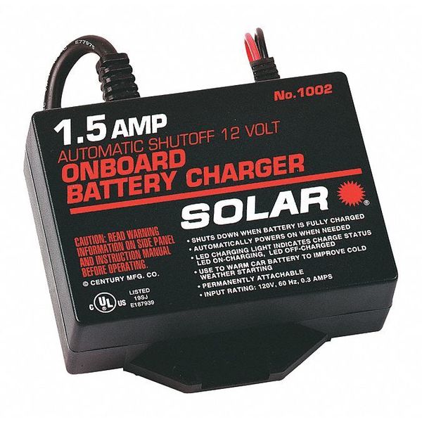 Solar Underhood Charger, 1.5A, 12V, Auto 1002