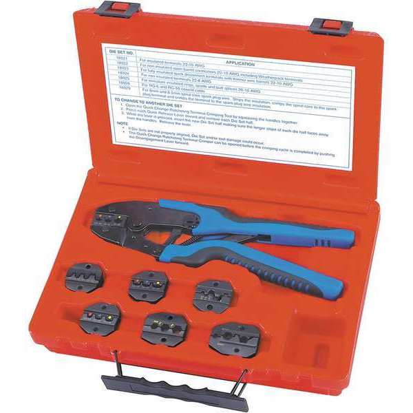 S&G Tool Aid Quick Change Ratch Terminal Crimping Kit 18960