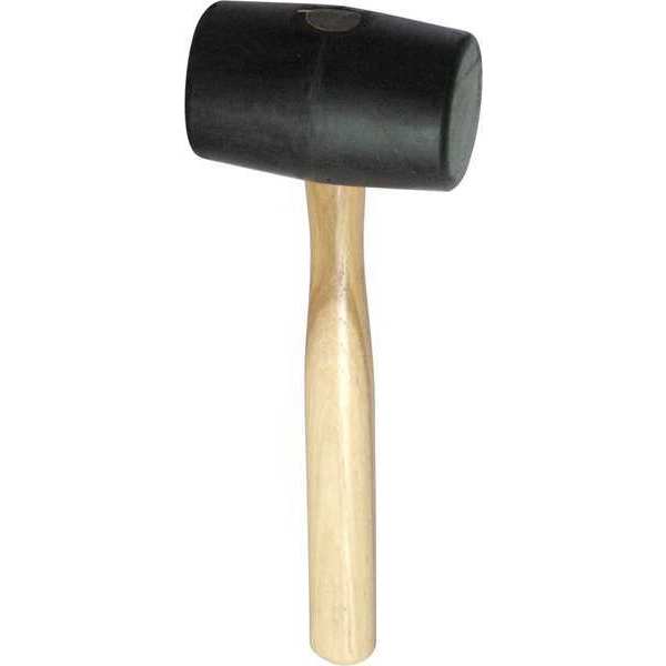 Keysco Tools Mallet, Rubber, 32 oz., Black 77289