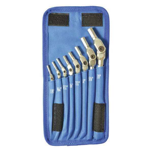 Bondhus 8 Piece SAE Long Handle Hex Key Set, HP8-IC-17 HP8-IC-17