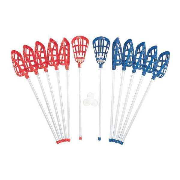 Champion Sports Soft Lacrosse Set, 12 Sticks, 6 Balls, PK18 LAXSR