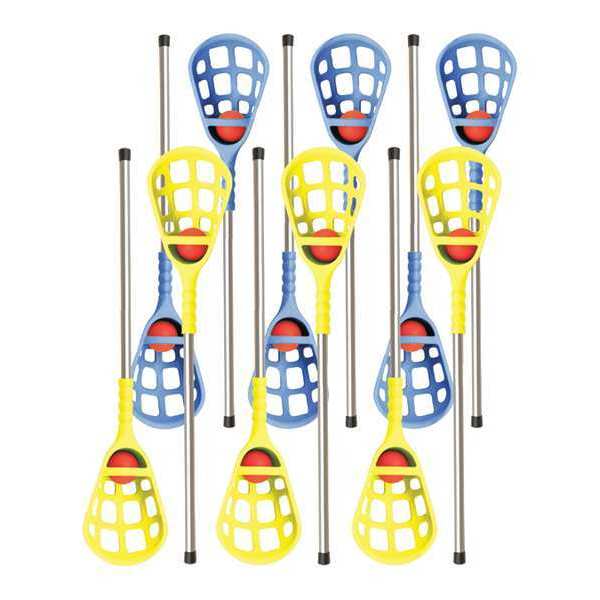 Champion Sports Rhino Skin Lacrosse, 12 Sticks/Balls, PK12 RSLAXSET