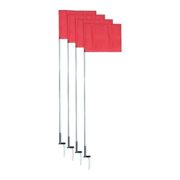 Champion Sports Slim Line Soccer Corner Flags Set, PK4 SCF5