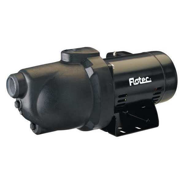 Flotec Jet Pump, Thermoplastic, Shallow Well, 1HP FP4032