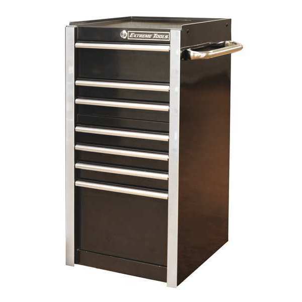 Extreme Tools 19"W Side Box 7 Drawers, Black RX192507SBBK