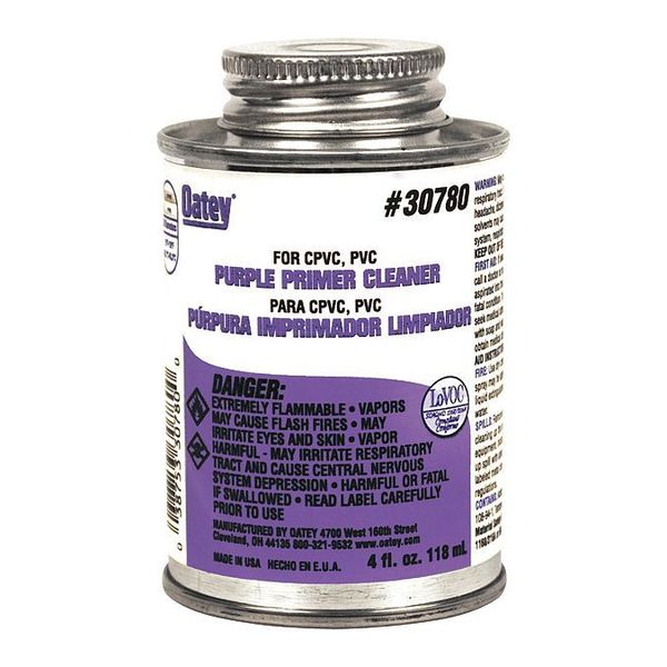 Oatey Primer/Purple Cleaner, PVC, CPVC, gal. 30768