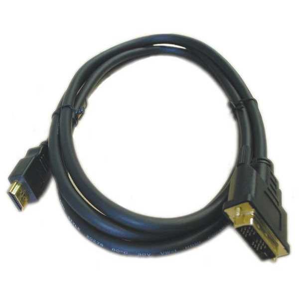 Test Products Intl DVI Male to HDMI Male, Black, 2 M Long CT001149