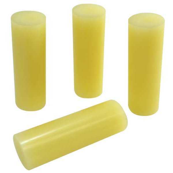 M-701 High Melt Temperature Fast Set Bulk Hot Melt Glue Sticks - 3/4 inch x 2-1/2 inch - 35 lbs - Tan