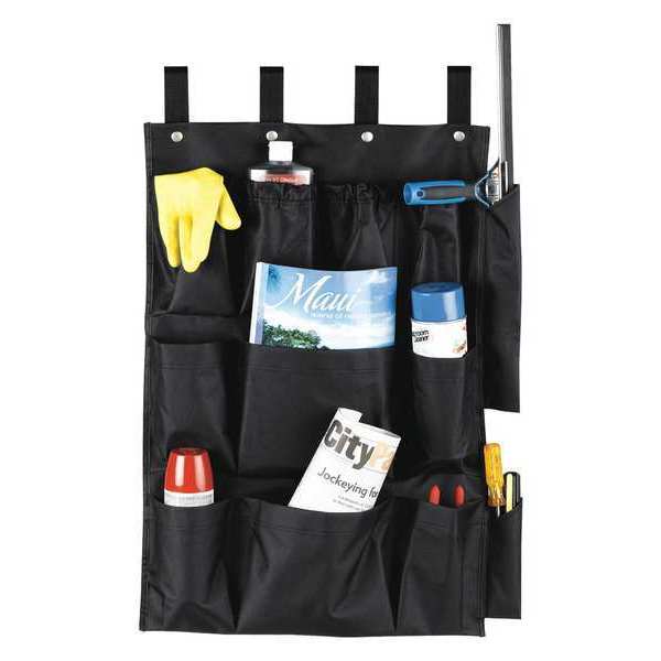 Hospitality 1 Source Caddy Bag, (12) Pocket, 21"X32", Black CB12BLK