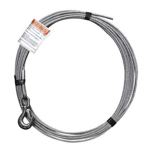 Oz Lifting Products Cable Assembly, Galvanized, 1/4" x 45 ft. OZGAL.25-45