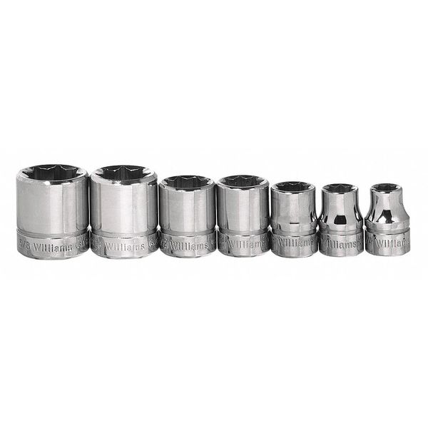 Williams 3/8" Drive Socket Set, 7 pcs WSBD-7RC