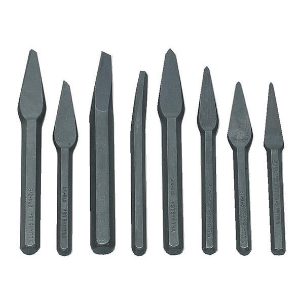 Williams Williams Punch and Chisel Set, 8pcs. CS-8