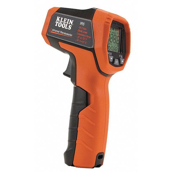 Klein Tools IR5 $59.97 Infrared Thermometer, Dual-Laser | Zoro.com