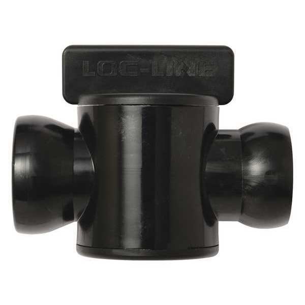 Loc-Line In-Line Valve, Black, 3/4", PK10 69558-BLK