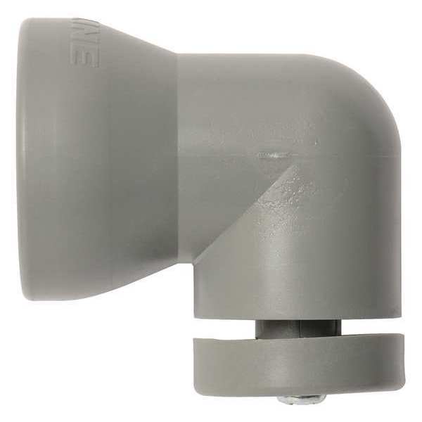 Loc-Line Shield Mounting Elbow, Gray, 3/4", PK20 69561-G