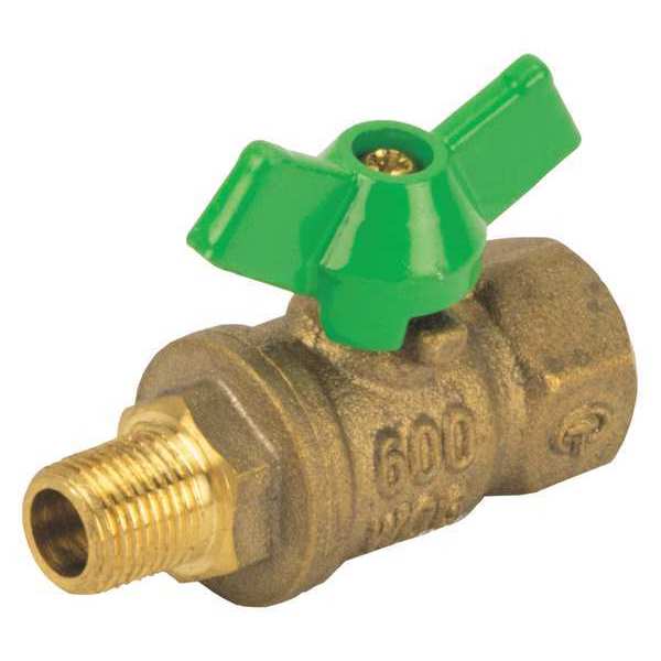 Jomar Valve 1/8" MIPxFIP LF Brass Mini Valve T-83CG