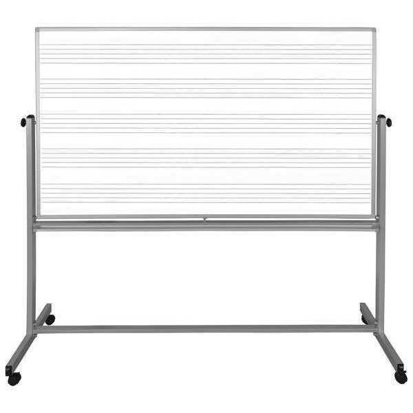 Luxor Reversible Magnetic Music Board, 72"x40" MB7248MM