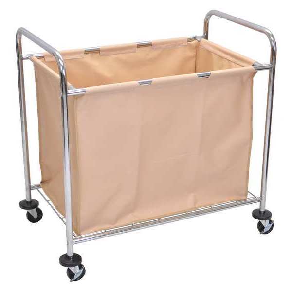 Luxor Laundry Cart, w/Tan Canvas Bag HL14