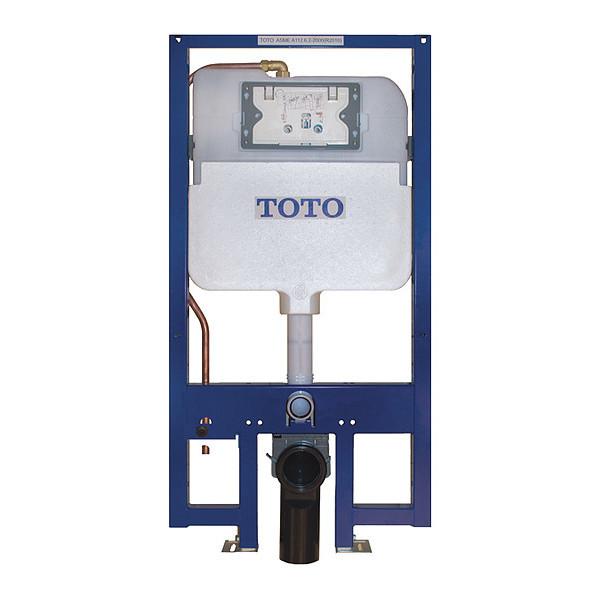Toto In Wall Tank System W Copper Pipe - 1.28, 1.28/0.9 gpf, Dual Flush, Wall Mount, Matte WT172M