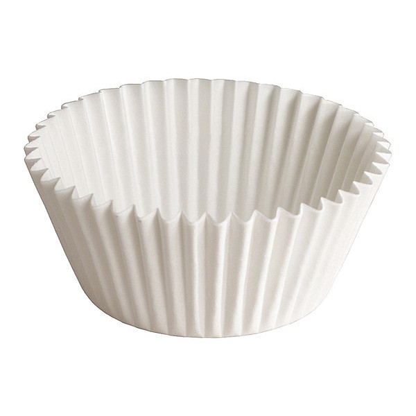 Hoffmaster Fluted Bake Cup, 4", White, PK500 610020