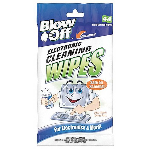 Blow Off Electronic, Cleaning Wipes, 44CT WPB44-2644