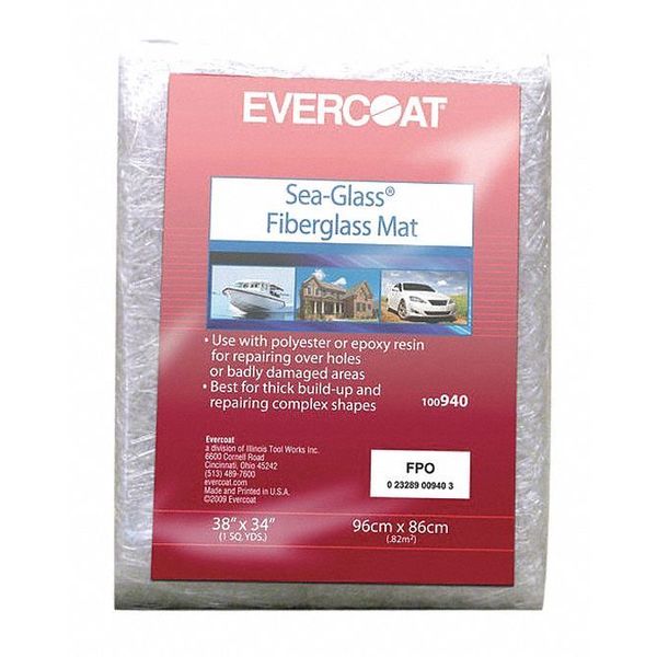 Evercoat White Fiberglass Repair, Net Weight: 1.5 oz. 940