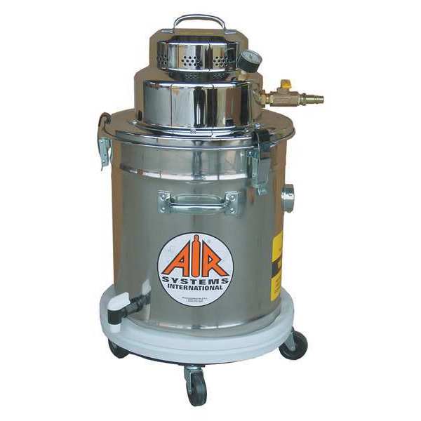 Air Systems Intl HEPA Vacuum System, Pneumatic, 5 gal., 1/2" Hose Dia., 100 to 170 cfm AV-5P