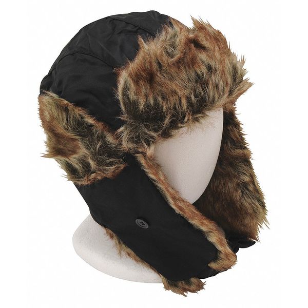Blackcanyon Outfitters Trooper Hat, with Black Material and Fur BCOTHBN