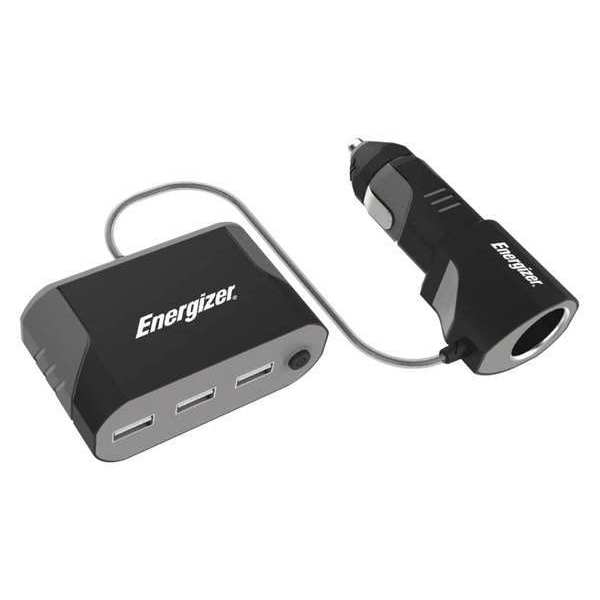 Energizer Socket, Adapter/Triple, USB Charge, 12V ENG12V007