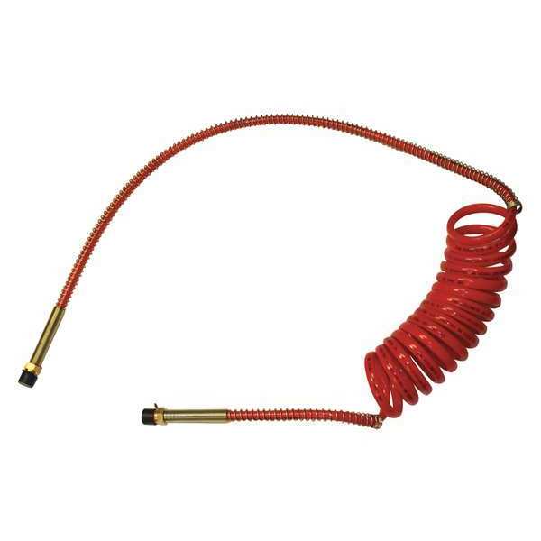 Globetech Manufacturing Coiled Airline, 15ft., 12 and 40 Leads, Red 151213R40