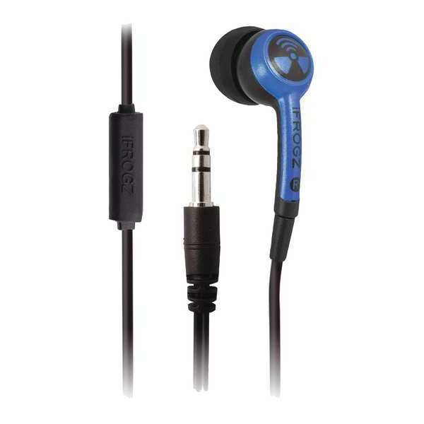Ifrogz Earbuds, 3 Eartip Sizes, Blue IFPZMBBL0