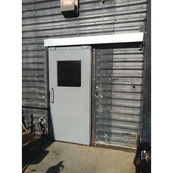 Ps Industries Sliding Door, 36"x84"Right, Mild Steel SLD036084-CAT-R