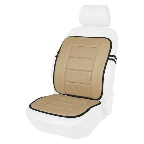 Kool Kooshion Full Seat Cushion, Faux Leather, Beige 60-287008B