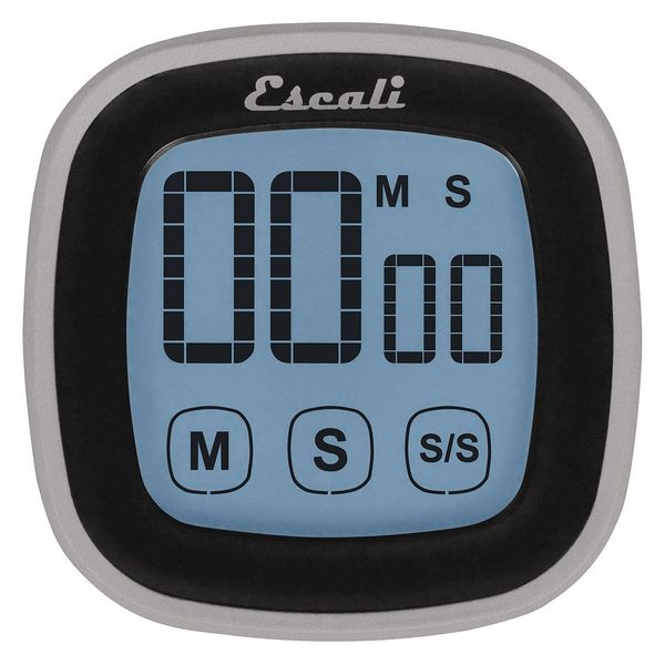 Escali Touch Screen Digital Timer, Black TMDGTS