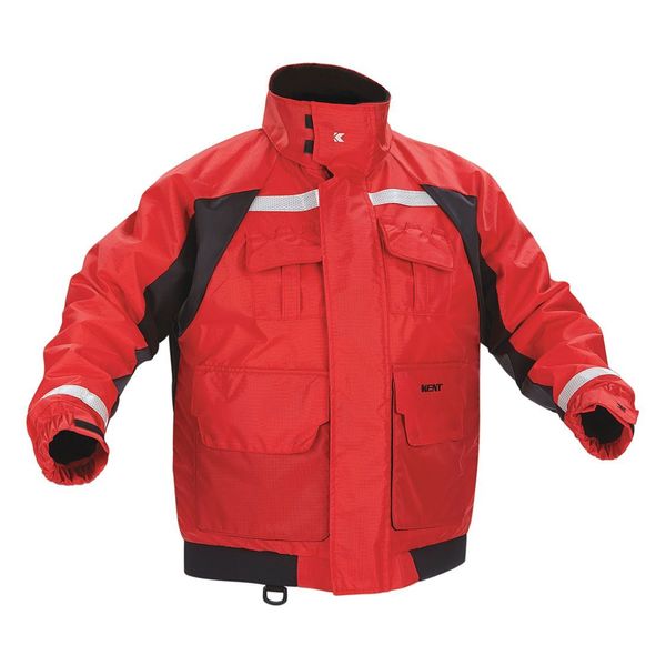 Kent Safety Flotation Jacket, Deluxe, Hood, Red, XL 151800-100-050-13