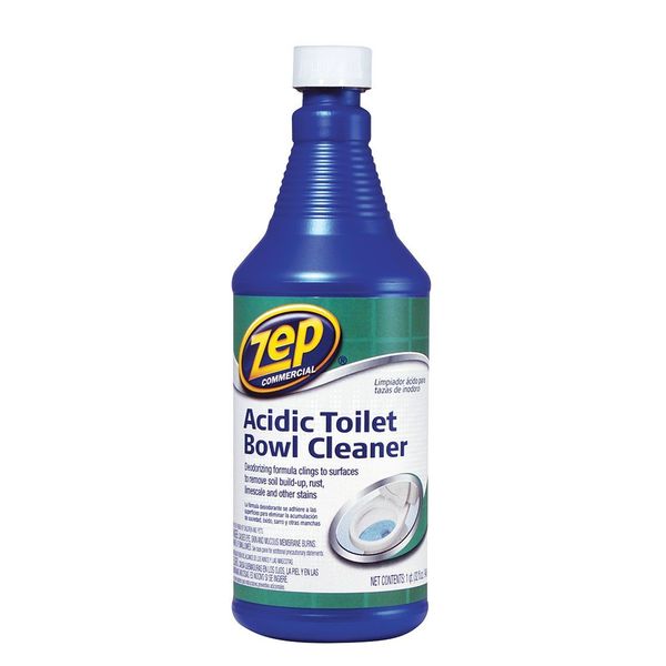 Zep Toilet Bowl Cleaner, Acidic, 32 oz., PK4 ZUATBC324
