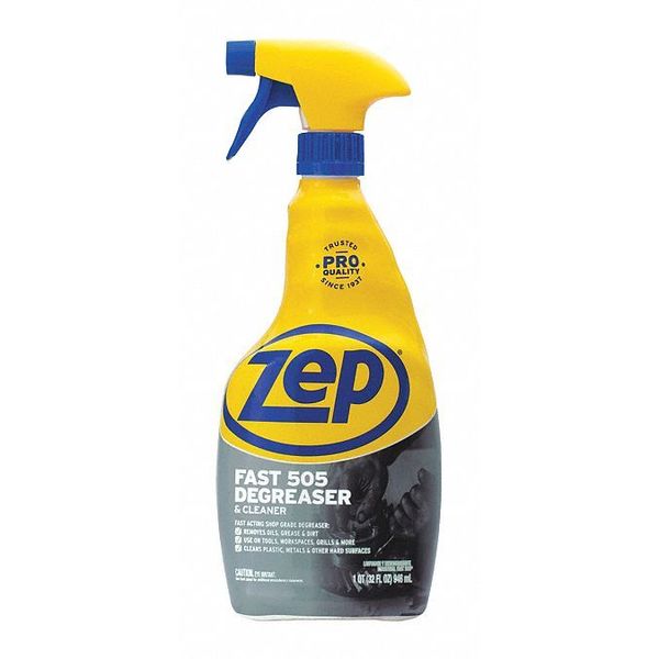 Zep Cleaner/Degreaser, 32 Oz Trigger Spray Bottle, Liquid, Clear, 12 PK ZU50532
