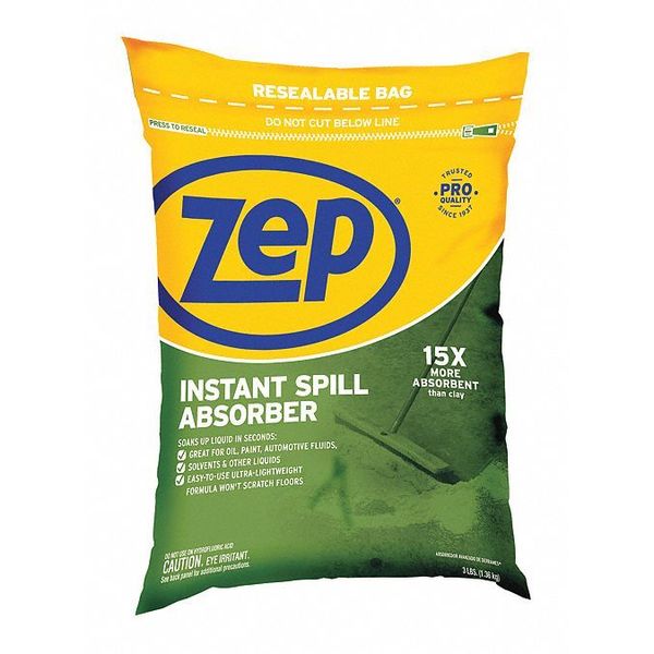 Zep Instant Spill Absorber, 3 lb., PK6 ZUABS3