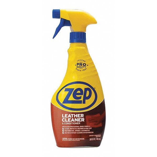Zep Leather Cleaner/Conditioner, 24 oz., PK12 ZUCLC248