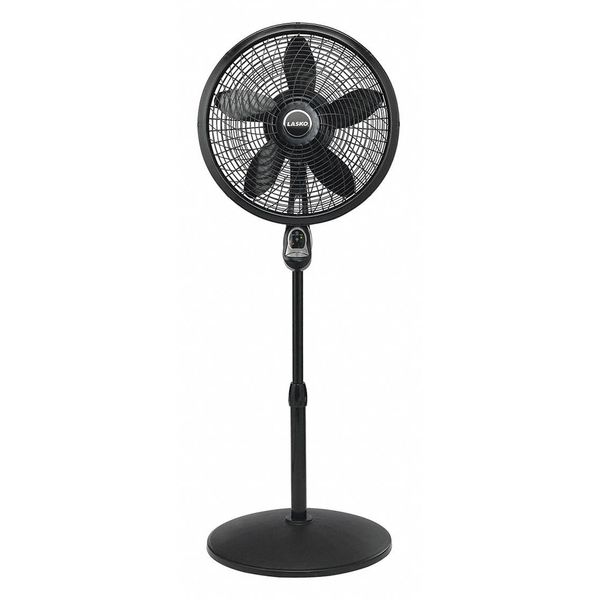 Lasko 18" Pedestal Fan, Black, Remote Control 1843