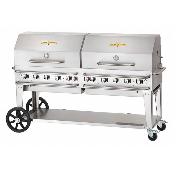 Crown Verity Rental Grill Roll Dome Package, LP, 72" RCB-72RDP